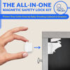 Picture of Eco-Baby Magnetic Cabinet Locks for Babies - Keyless, White, 20 Pack and 3 Keys