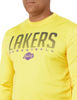 Picture of Ultra Game NBA Men's Super Soft Game Day Long Sleeve T-Shirt, Los Angeles Lakers, Team Color, Small