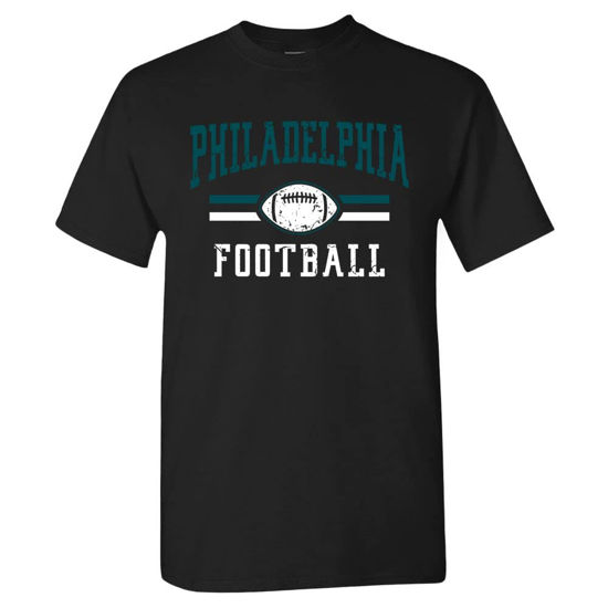 Picture of Philadelphia Retro Football Fans Vintage Men's T-Shirt (Black T-Shirt, L)