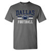 Picture of Dallas Retro Football Fans Vintage Men's T-Shirt (Charcoal T-Shirt, M)