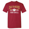 Picture of San Francisco Retro Football Fans Vintage Men's T-Shirt (Red T-Shirt, M)