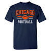 Picture of Chicago Football Men's Vintage Fan T-Shirt (Navy T-Shirt, L)