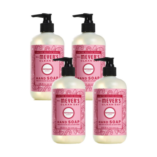 Picture of MRS. MEYER'S CLEAN DAY Peppermint Liquid Hand Soap Peppermint, 12.5 oz. (Pack of 4)