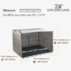 Picture of Explore Land Pattern Dog Crate Cover for 36 Inches Wire Cage, Heavy-Duty Polyester Indoor Pet Kennel Covers Universal Fit for 1 2 3 Doors Standard Metal Crate (Vintage Violet)