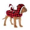 Picture of BWOGUE Santa Dog Costume Christmas Pet Clothes Santa Claus Riding Pet Cosplay Costumes Party Dressing up Dogs Cats Outfit for Small Medium Large Dogs Cats