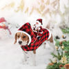 Picture of BWOGUE Santa Dog Costume Christmas Pet Clothes Santa Claus Riding Pet Cosplay Costumes Party Dressing up Dogs Cats Outfit for Small Medium Large Dogs Cats