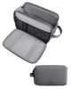 Picture of BAGSMART Toiletry Bag for Men, Large Travel Toiletry Organizer Dopp Kit Water-resistant Shaving Bag for Toiletries Accessories, Door Room Essentials, Grey