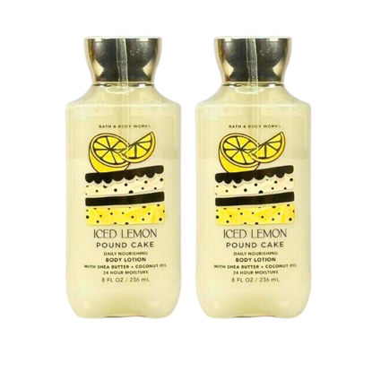 Picture of Bath & Body Works Body Lotion Pack of 2, 8oz Each (Iced Lemon Pound Cake)