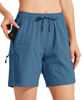 Picture of Willit Women's Shorts Hiking Cargo Shorts Quick Dry Golf Active Athletic Shorts 7" Lightweight Summer Shorts with Pockets Ocean Blue XL