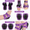 Picture of Kids Protective Gear Set Wemfg Knee Pads for Kids 7-13 Years Knee and Elbow Pads with Wrist Guards 3 in 1 for Skating Cycling Bike Rollerblading Scooter(Purple)