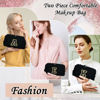 Picture of YOOLIFE Monogram Initial Cute Makeup Bag, Travel Makeup Bag Small Makeup Bag Cosmetic Bag Lamb Wool Makeup Bag Makeup Pouch Cute Makeup Bag Personalized Birthday Gifts for Best Friend Woman Black Z