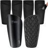 Picture of Northdeer Adults Shin Pads incl. 2 Pair of Sleeves with Optimized Insert Pocket - Protective Soccer Equipment for Men Women Adults (Black XL)