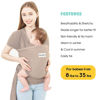 Picture of Acrabros Baby Wrap Carrier,Hands Free Baby Carrier Sling,Lightweight,Breathable,Softness,Perfect for Newborn Infants and Babies Shower Gift,Cappuccino