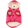 Picture of Vecomfy Fleece Lining Extra Warm Dog Hoodie in Winter for Large Dogs Jacket Pet Coats with Hooded Pink XL