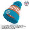 Picture of Ultra Game NFL Mens Womens Super Soft Winter Beanie Knit Hat With Extra Warm Touch Screen Gloves, Miami Dolphins