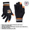 Picture of Ultra Game NFL Mens Womens Super Soft Winter Beanie Knit Hat With Extra Warm Touch Screen Gloves, Cincinnati Bengals