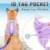 Picture of BARKBAY No Pull Dog Harness Large Step in Reflective Dog Harness with Front Clip and Easy Control Handle for Walking Training Running with ID tag Pocket(Violet Purple,M)