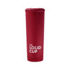 Picture of The LoudCup 20 oz Tumbler + Integrated Stadium Horn (Cardinal Maroon) - Reusable Water Bottle for Sports Fans - Worlds Loudest Cup for Noisy Fans on Game Day & Tailgating