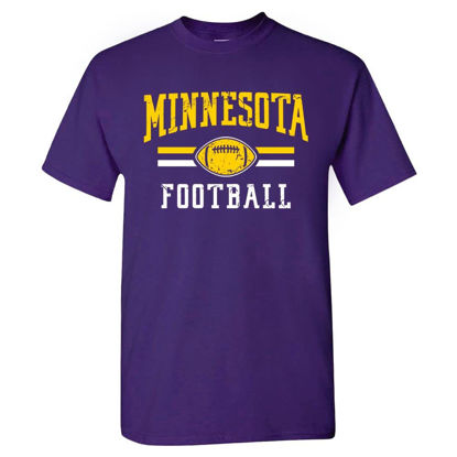 Picture of Minnesota Football Men's Vintage Fan T-Shirt (Purple T-Shirt, 2XL)