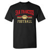 Picture of San Francisco Retro Football Fans Vintage Men's T-Shirt (Black Shirt, 3XL)