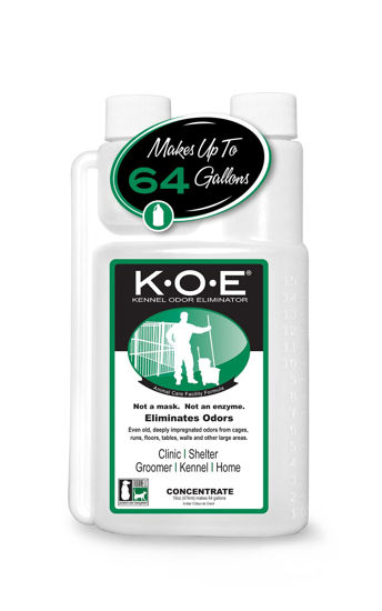 Picture of Odorcide, Thornell KOE Kennel Odor Eliminator Concentrate, Great for Cages, Runs, Floors & More, Pet Odor Eliminator for Home & Kennel w/Safe, Non-Enzymatic Formula, 16 oz, White - Not A Spray Bottle