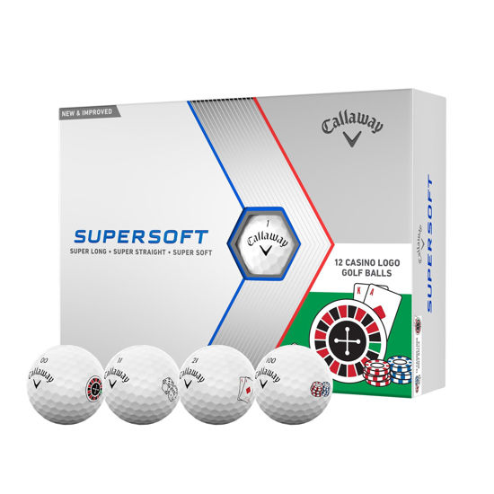 Picture of Callaway Golf Supersoft Golf Balls (2023 Version, Casino)