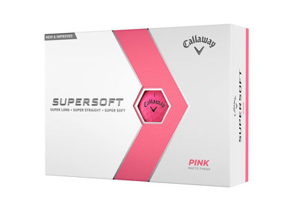 Picture of Callaway Golf Supersoft Golf Balls (2023 Version, Pink)