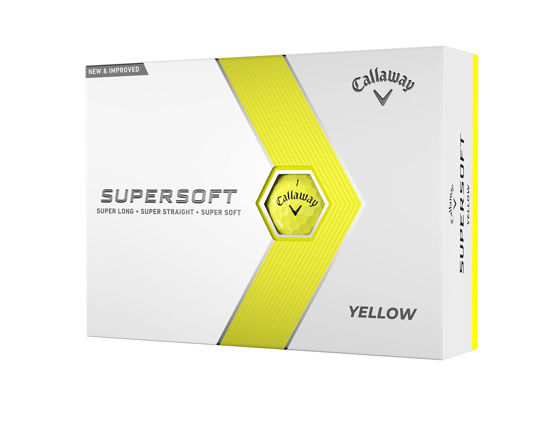 Picture of Callaway Golf Supersoft Golf Balls (2023 Version, Yellow)