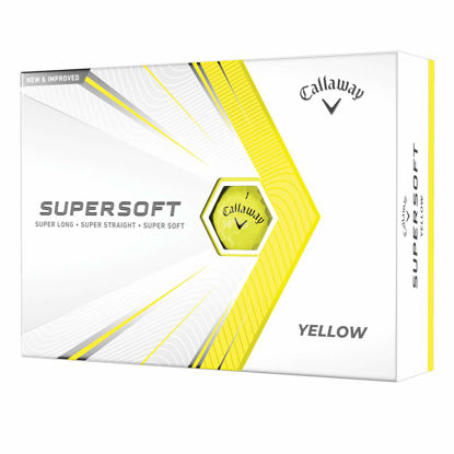 Picture of Callaway Golf Supersoft Golf Balls (2021 Version, Yellow)