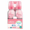 Picture of Dr. Brown’s Natural Flow® Anti-Colic Options+™ Narrow Baby Bottles, 8 oz/250ml, with Level 1 Slow Flow Nipple, 4 Pack, Pink/Clear