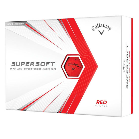 Picture of Callaway Golf Supersoft Golf Balls (2021 Version, Red)