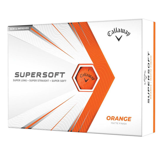 Picture of Callaway Golf Supersoft Golf Balls (2021 Version, Orange), (Pack of 12)