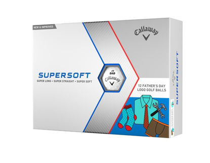 Picture of Callaway Golf Supersoft Golf Balls (2023 Version, Father's Day)