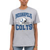 Picture of Junk Food Clothing x NFL - Indianapolis Colts - Team Helmet - Unisex Adult Short Sleeve Fan T-Shirt for Men and Women - Size Small