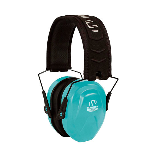 Picture of WALKER'S Razor Compact Passive Youth & Women's Noise-Blocking Hunting Gun Range Shooting Hearing Protection Muff, Comfort Headband w/Metal Wire Frame, Teal