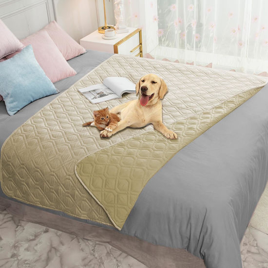 Picture of Ameritex Waterproof Dog Bed Cover Pet Blanket for Furniture Bed Couch Sofa Reversible