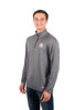 Picture of Ultra Game NFL Men's Super Soft Quarter Zip Long Sleeve T-Shirt, New York Giants, Heather Charcoal, Small