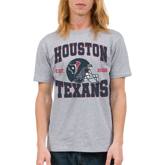 Picture of Junk Food Clothing x NFL - Houston Texans - Team Helmet - Unisex Adult Short Sleeve Fan T-Shirt for Men and Women - Size Medium