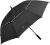 Picture of G4Free 54 Inch Automatic Open Golf Umbrella with Reflective Stripe Extra Large Oversize Double Canopy Vented Windproof Waterproof Stick Umbrellas (Black)