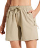 Picture of Willit Women's Shorts Hiking Cargo Shorts Quick Dry Golf Active Athletic Shorts 7" Lightweight Summer Shorts with Pockets Khaki XS