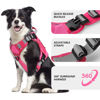 Picture of WINGOIN Pink Harness with Handle Tactical Dog Harness for Large Dogs No Pull Adjustable Reflective K9 Military Dog Vest Harnesses for Labrador Retriever, Siberian Husky, German Shepherd Dog (L)