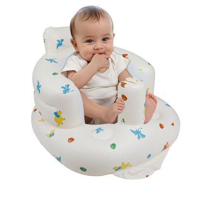 Picture of EKEPE Inflatable Baby Chair with Built in Pump for Babies 3 Months & Up, Baby Floor Seats for Sitting Up, Blow Up Baby Seats for Infants - Dinosaur