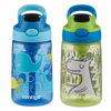 Picture of Contigo Aubrey Kids Water Bottle with Silicone Straw and Spill-Proof Lid, 14 oz, 2 Pack, Whales & Dragon