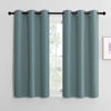 Picture of NICETOWN Modern Blackout Curtains Noise Reducing, Thermal Insulated and Privacy Room Darkening Drape Panels for Boy's Guest Room Door Small Short Window (Greyish Blue, 2 Panels, W42 x L50 -Inch)