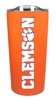 Picture of Campus Colors NCAA Stainless Steel Tumbler perfect for Gameday - 18 oz - Double Walled - Keeps Drinks Perfectly Insulated (Clemson Tigers - Orange)