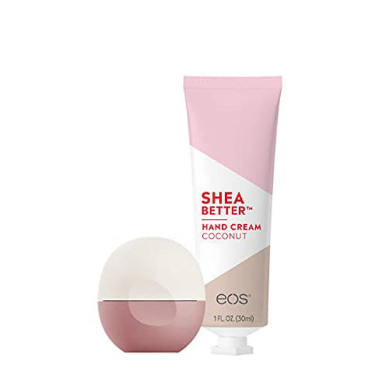 Picture of eos Super Soft Shea Lip Balm & Shea Better Hand Cream - Let?s Go Coconuts | 24 Hour Hydration | Moisturizer for Dry Skin | Gluten Free | 2 Pack , Limited Edition