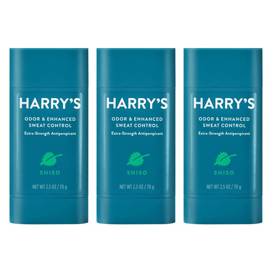 Picture of Harry's Extra-Strength Antiperspirant - Odor & Enhanced Sweat Control Antiperspirant for Men - Shiso, 3 Count (Pack of 1)