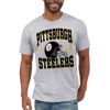 Picture of Junk Food Clothing x NFL - Pittsburgh Steelers - Team Helmet - Unisex Adult Short Sleeve Fan T-Shirt for Men and Women - Size Large