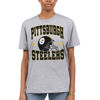 Picture of Junk Food Clothing x NFL - Pittsburgh Steelers - Team Helmet - Unisex Adult Short Sleeve Fan T-Shirt for Men and Women - Size Large