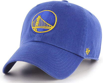 Picture of 47 NBA Unisex-Adult Clean Up Adjustable Hat Cap One Size Fits All (Golden State Warriors Royal Blue)